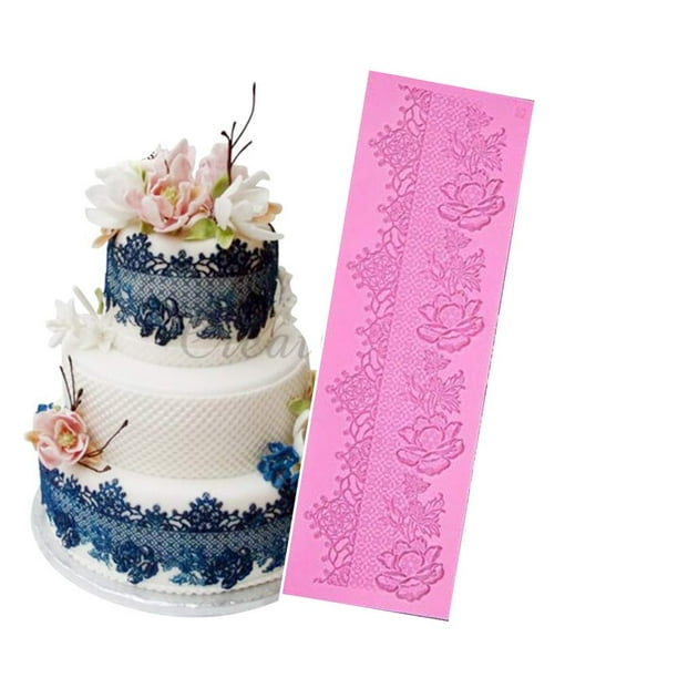 3 x EDIBLE SUGER LACES Wedding Anniversary Babyshower Birthday CAKE CUPCAKE TEA